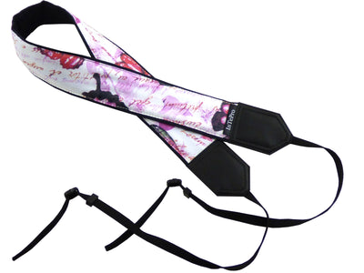 Butterfly camera strap with personalization. Photo accessory and great gift for photographers and travelers