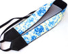 Blue roses camera strap. Cute camera strap. Camera accessory by InTePro