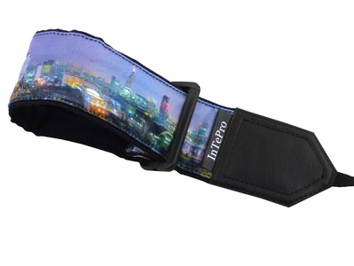 Camera strap with London view. London Skyline Photography.