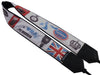 Personalized camera strap with the British flag, Big Ben, Queen's Crown.