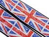 Personalized camera strap for photographers and travelers with Great Britain flags.