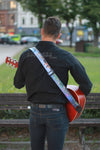 London City Guitar strap. London Skyline Photography. Guitar strap for acoustic, bass, solo guitars