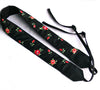 Black Camera strap with flowers. DSLR / SLR Camera Strap. Camera accessories. Durable, light weight and well padded camera strap.