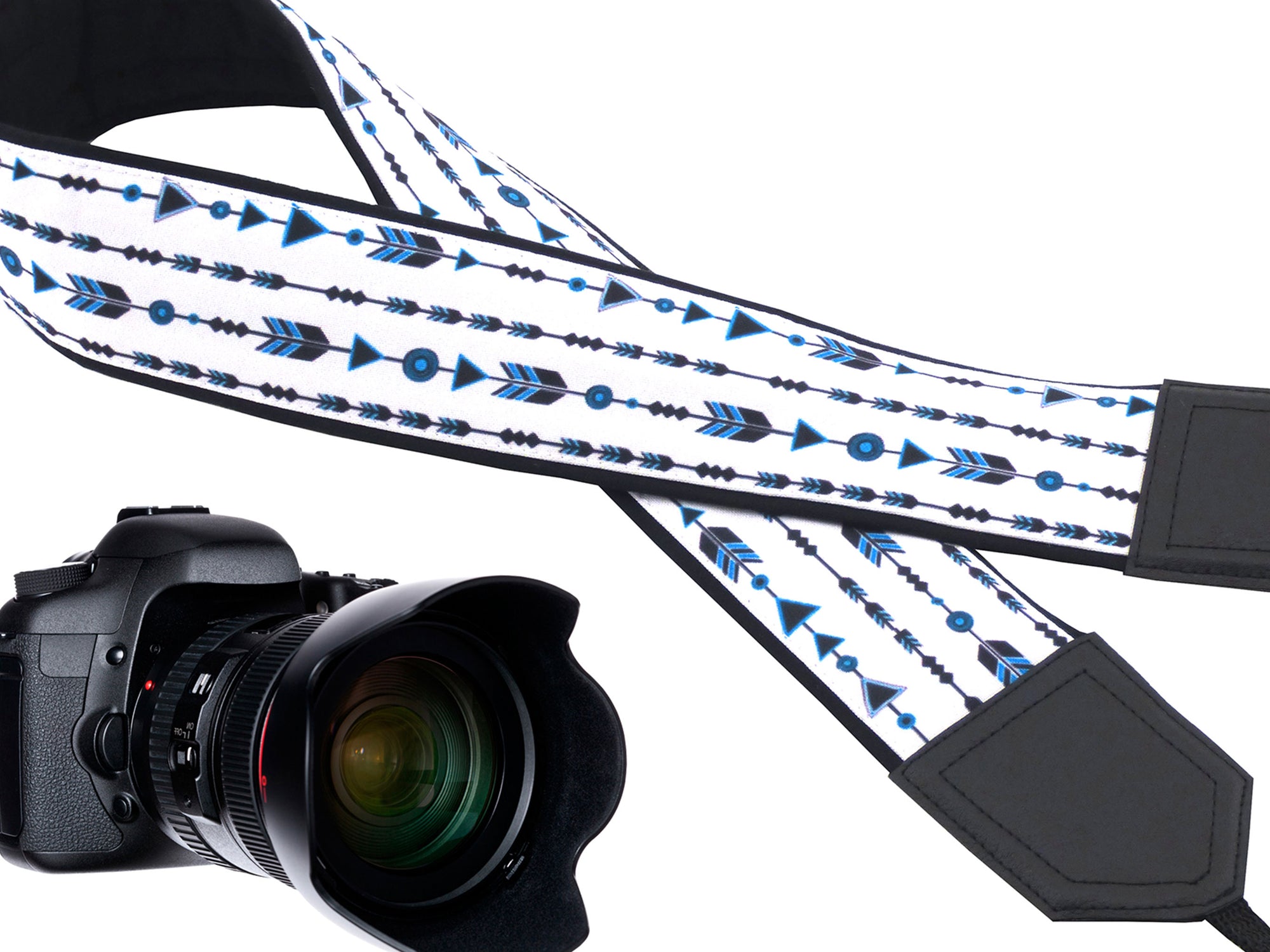 Arrow Design camera strap. Comfortable and secure camera strap. Best gift for travelers by InTePro
