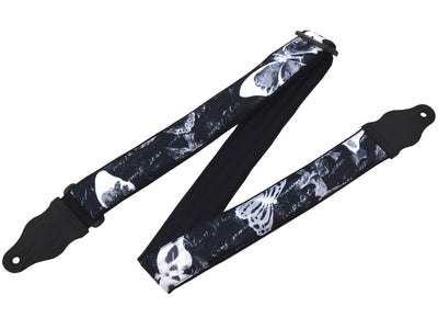 Guitar Strap with Butterfly design for bass, electric, acoustic and other guitars.