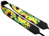 Personalized camera strap with sunflowers. Photo accessory by InTePro.