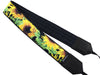 Personalized camera strap with sunflowers. Photo accessory by InTePro.