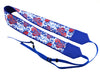 Flowers camera strap. Blue and red roses strap. DSLR / SLR Camera Strap. Handmade items.