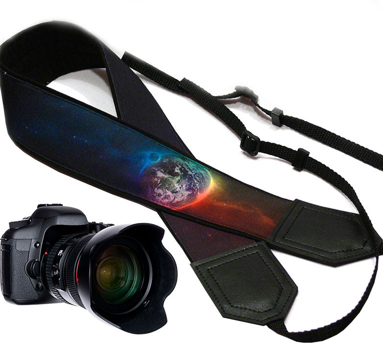 Personalized camera strap. Space camera strap suitable for all professional and standard cameras.