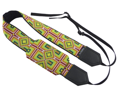 Camera strap with ethnic pattern. DSLR / SLR Camera Strap. Caramel. Camera accessories.