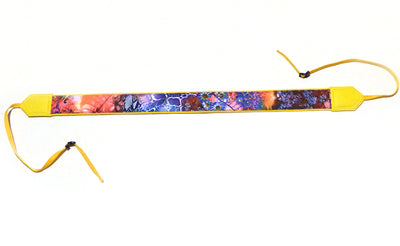 Floral camera strap. DSLR Camera Strap. Camera accessories. Yellow, colorful and bright camera strap.