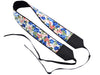 Camera strap Flowers. Blue and pink roses DSLR / SLR Camera Strap. Camera accessories. Durable, light and padded camera strap from InTePro