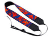 Camera strap Roses. Blue and orange.  Flowers strap. DSLR Camera Strap. SLR camera neck strap. Handmade item.
