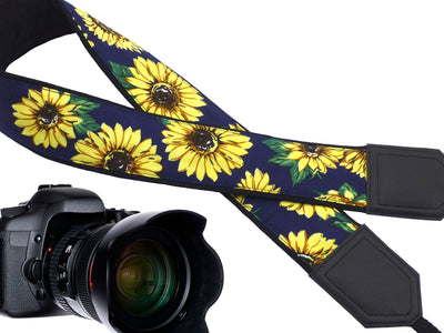 Sunflowers Camera Strap. DSLR / SLR Camera Strap. Photo Camera accessories by InTePro