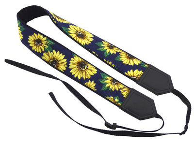 Sunflowers Camera Strap. DSLR / SLR Camera Strap. Photo Camera accessories by InTePro