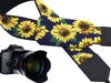 Sunflowers Camera Strap. DSLR / SLR Camera Strap. Photo Camera accessories by InTePro