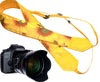 Sunflowers Camera Strap. Yellow flowers camera strap for DSLR / SLR Cameras. Photo Camera accessories by InTePro