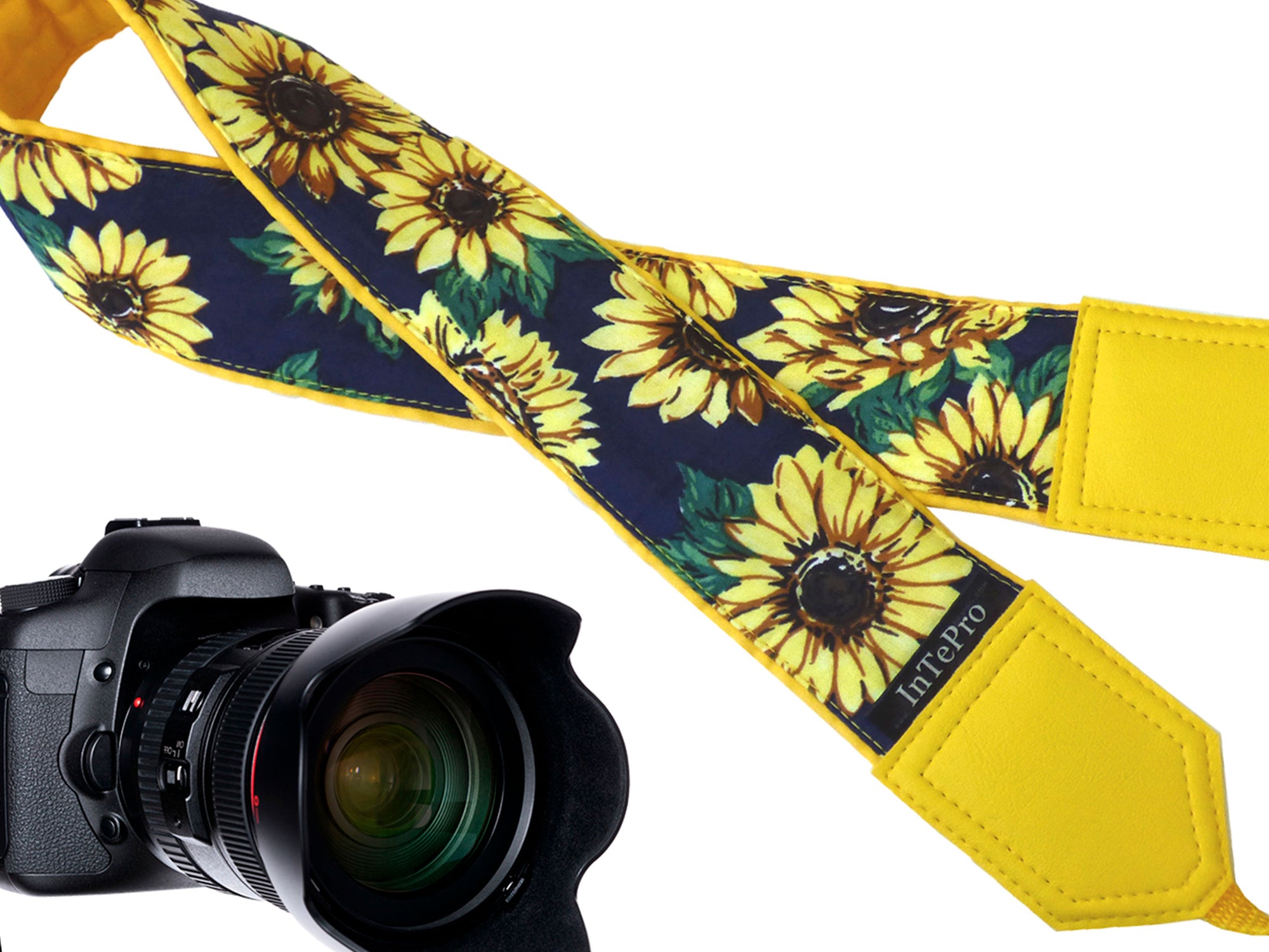 sunflower camera strap