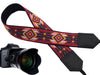 Camera strap inspired by Native American. Southwestern Ethnic Camera strap. Bright DSLR / SLR Camera Strap. Gift ideas by InTePro