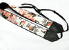 Roses camera strap.  Orange Floral DSLR / SLR Camera Strap. Photo accessory.