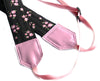 Flowers Camera strap. Black and pink camera strap. Polka dot camera strap. DSLR /SLR Camera Strap. Camera accessories.