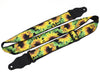 Guitar strap with sunflowers design for electric, acoustic, bass and other guitars by InTePro.