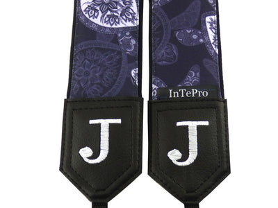 Camera strap Sea Turtles. Gray and white stylized camera strap by InTePro