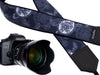 Camera strap Sea Turtles. Gray and white stylized camera strap by InTePro